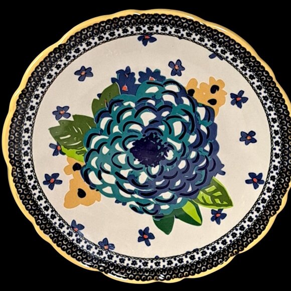 Pioneer Woman Floral Stoneware 8.25 Inch Set Of 3 Dessert Salad Plates - Picture 10 of 11